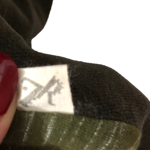 Green Boho Top - Leopards & Roses Velvet Tunic - Picture 8 of 10